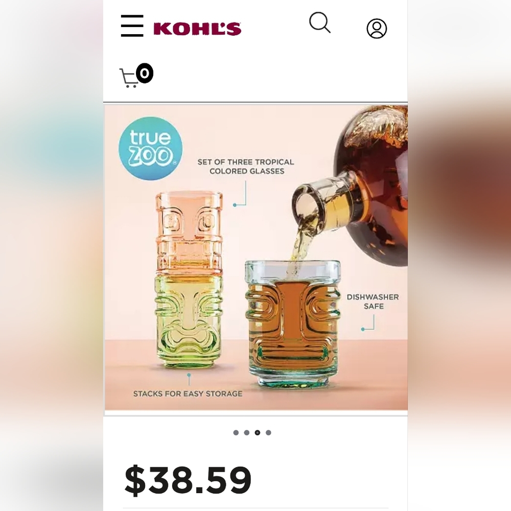 Tiki Trio Shot Glasses